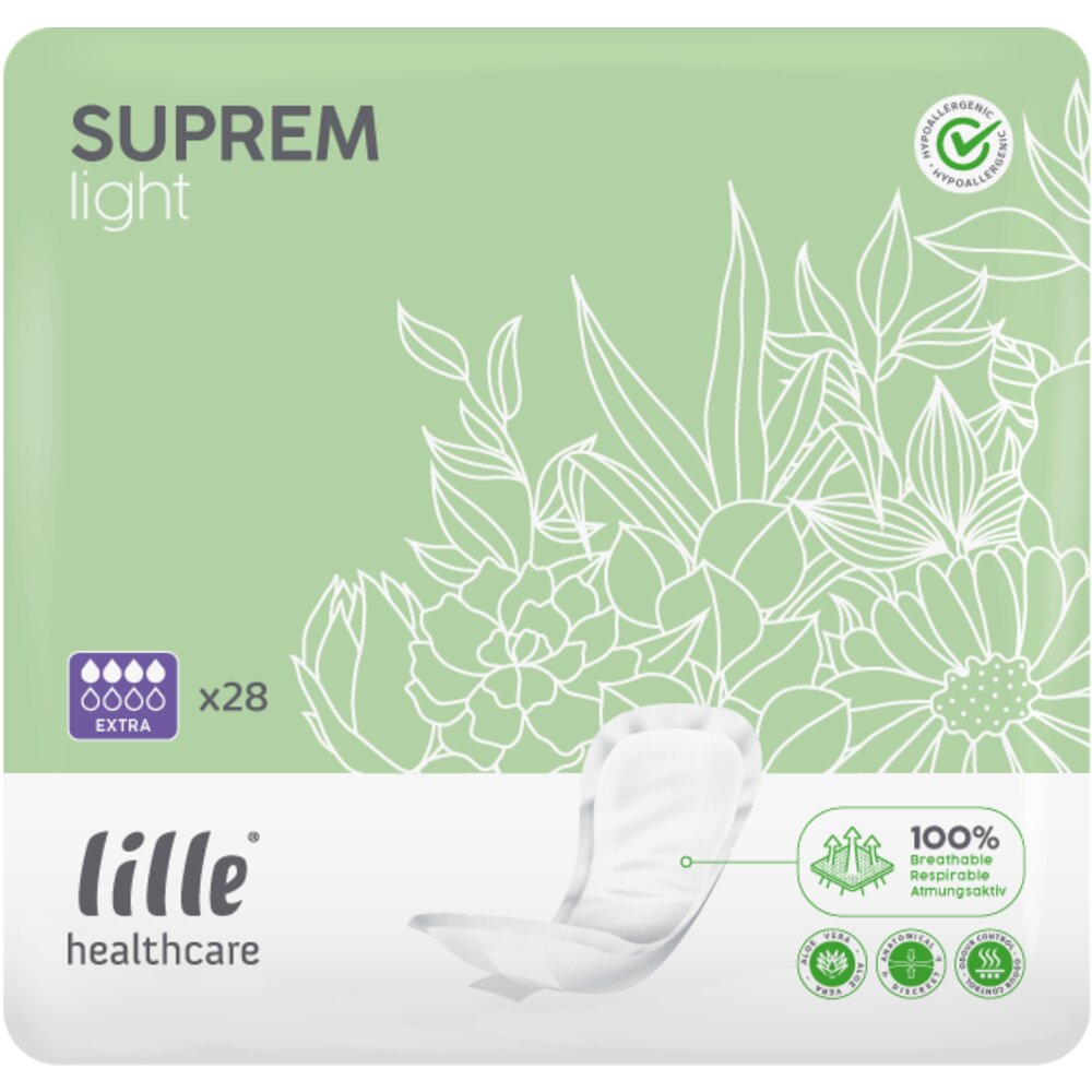 Lille Suprem Light Small Shaped Pads - Extra