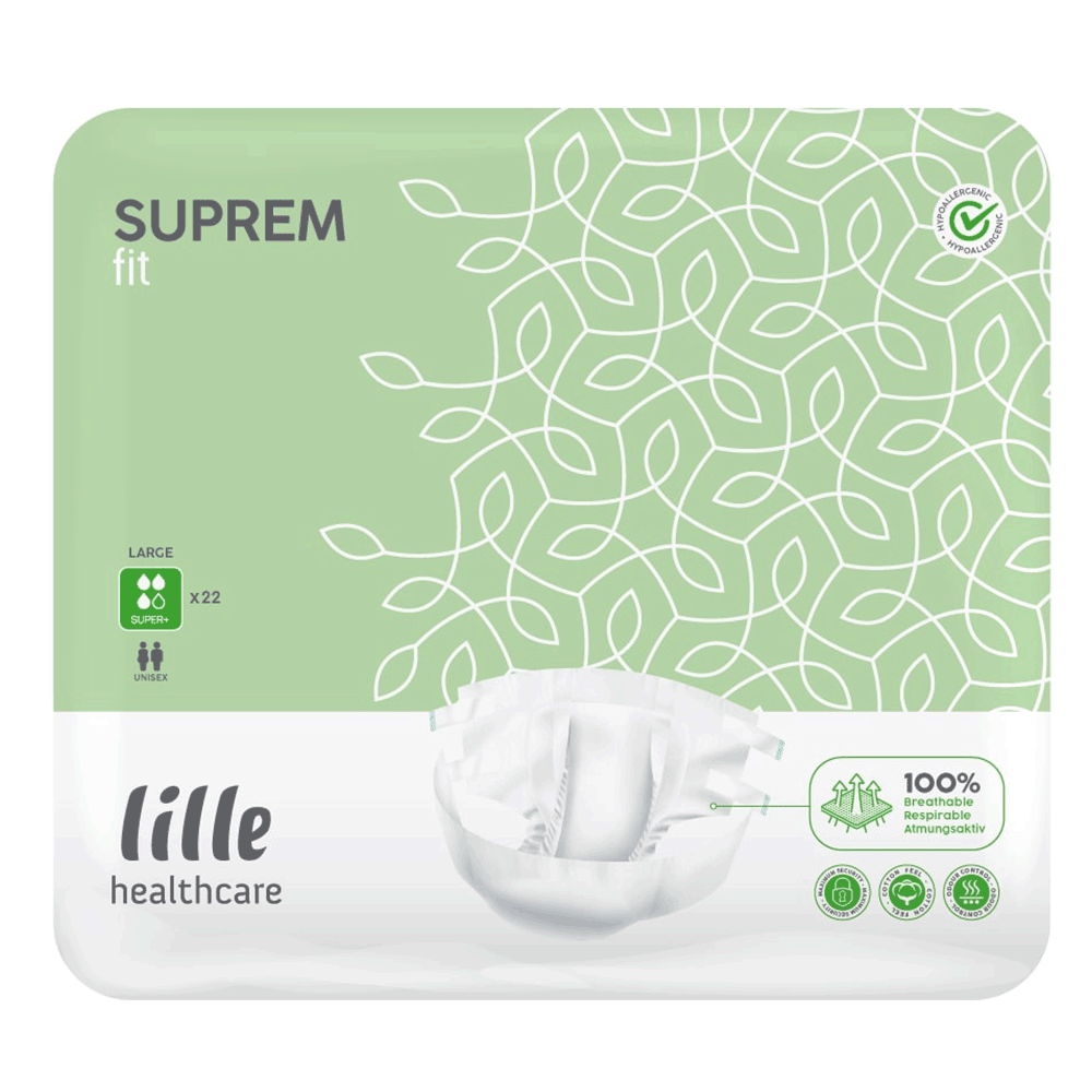 Lille Suprem Fit All-In-One Briefs - Large Super Plus