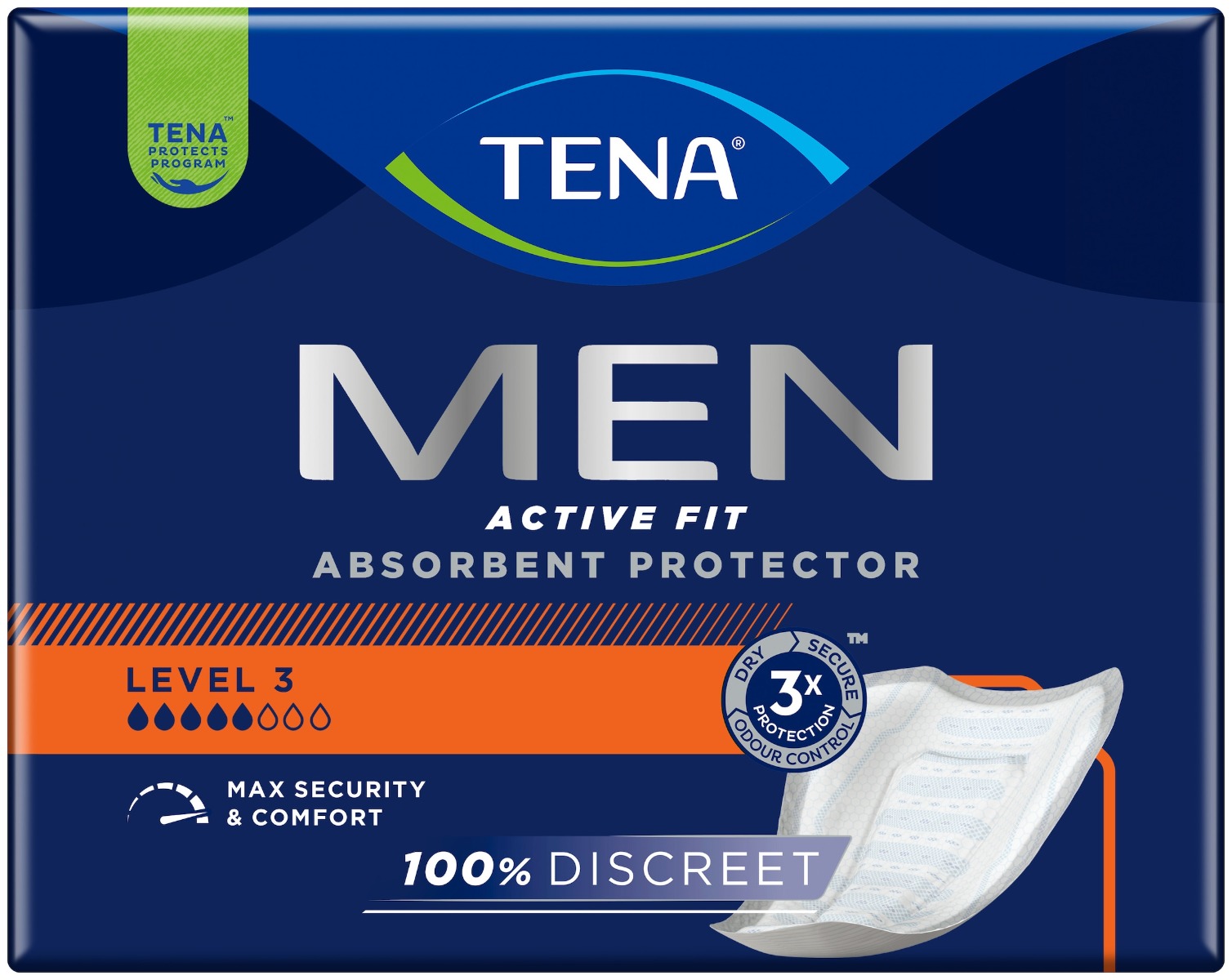 Tena for Men Active Fit Level 3  -  Pack 16