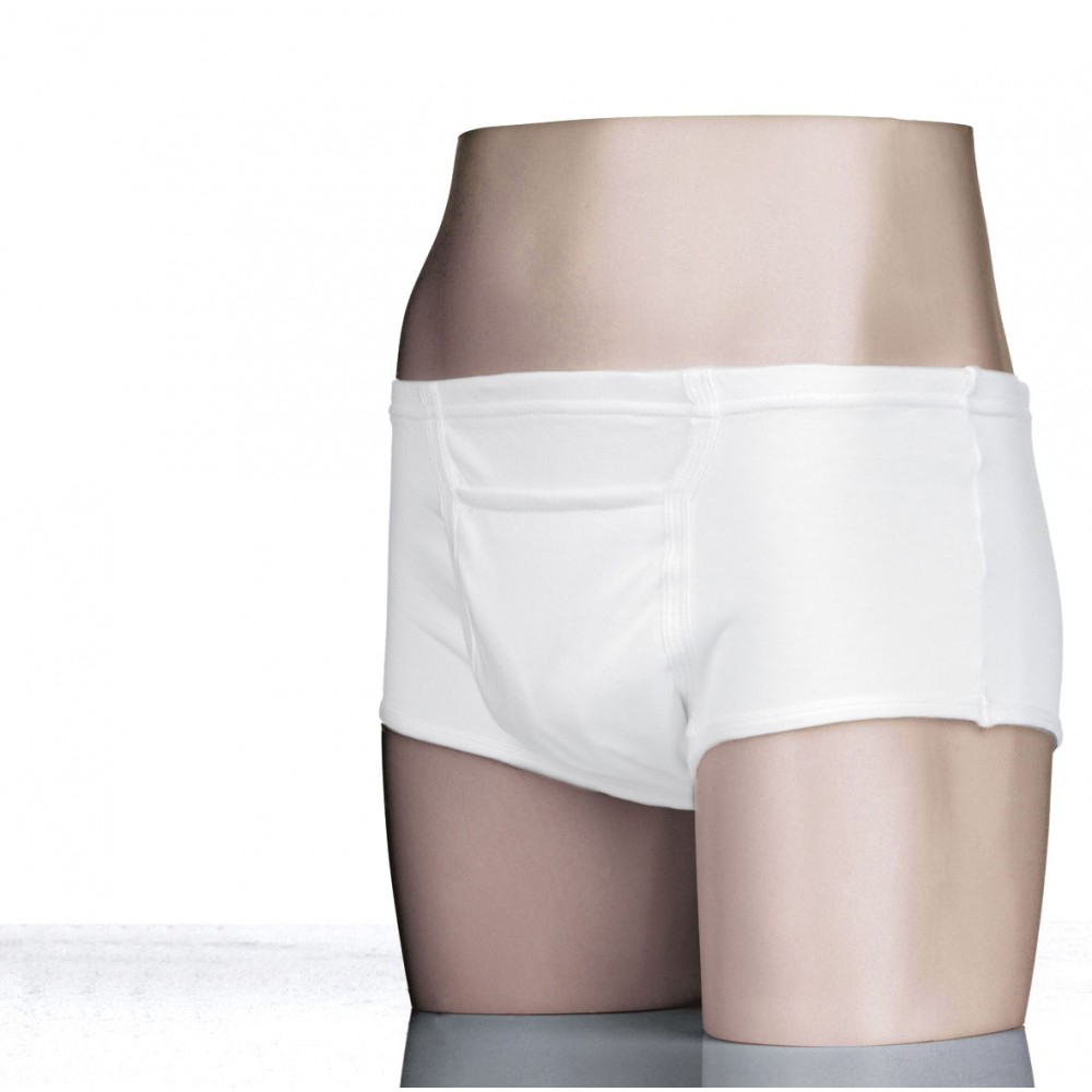 Kanga Male Pouch Pants White Large - Each