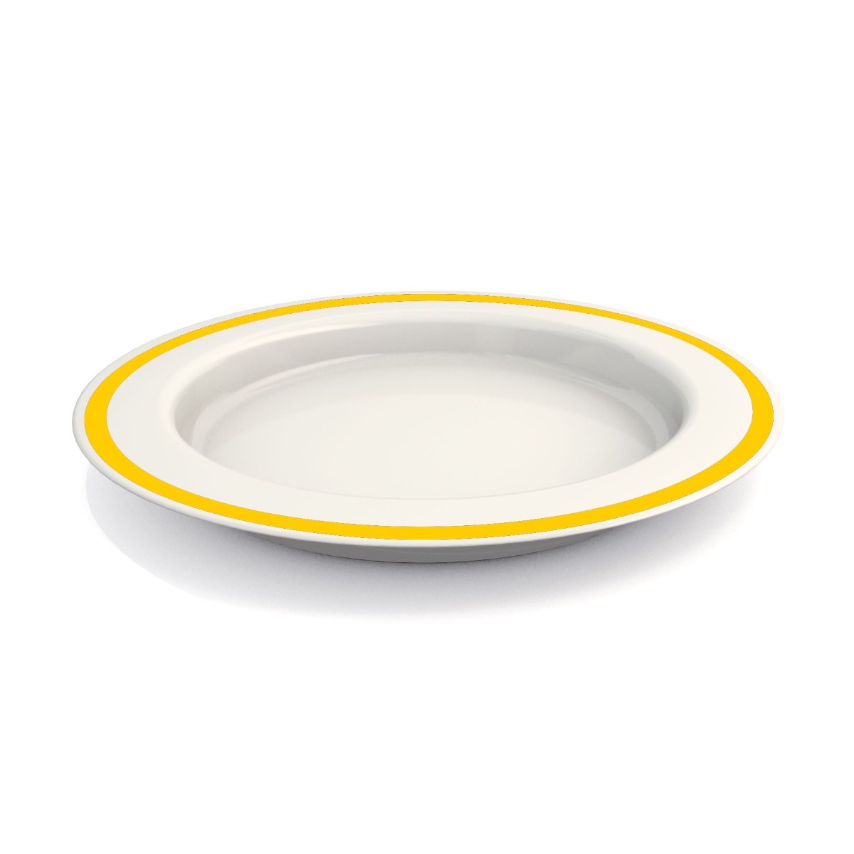 Ornamin Yellow Sloped Base Plate (27cm Rim) - Each