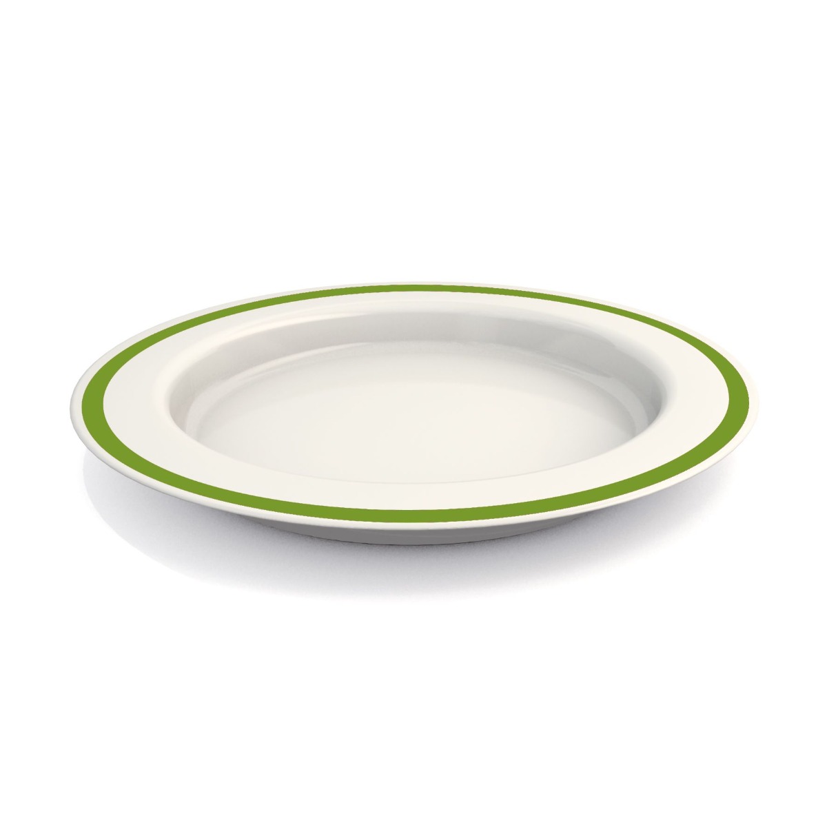 Ornamin Green Sloped Base Plate (27cm Rim) - Each