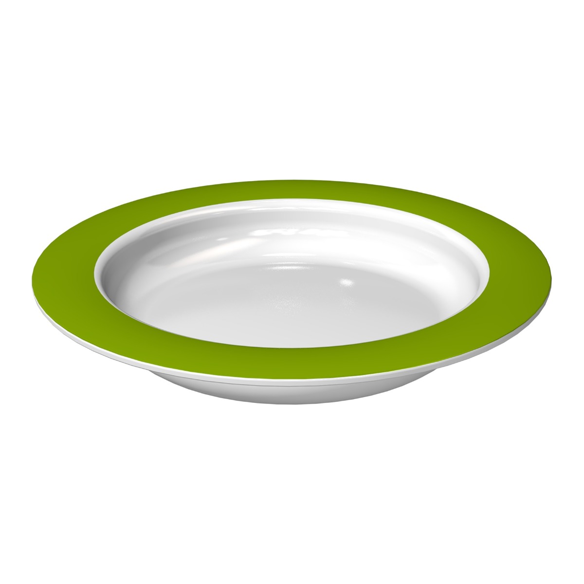 Ornamin Green Sloped Base Plate (20cm Rim) - Each