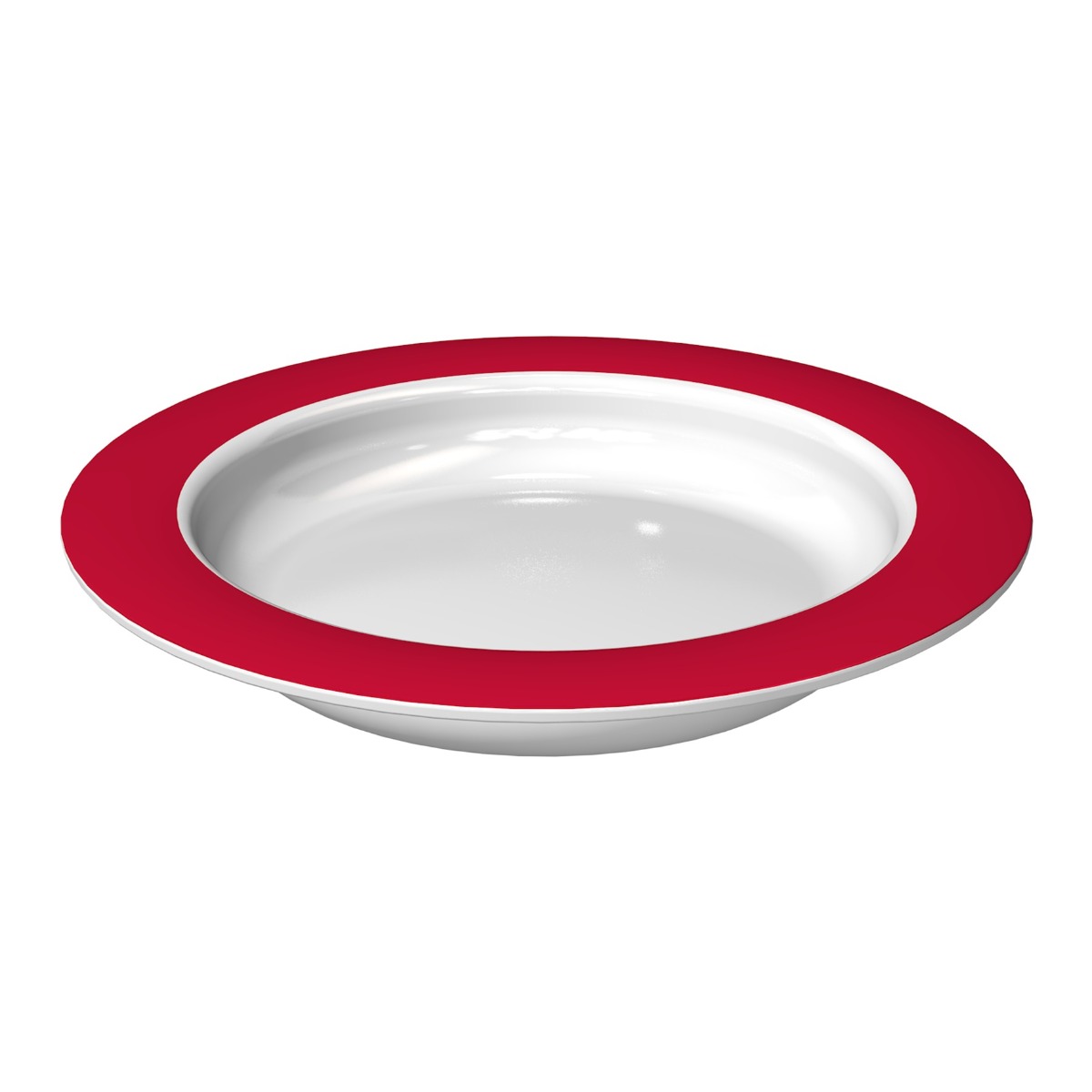 Ornamin Red Sloped Base Plate (20cm Rim) - Each