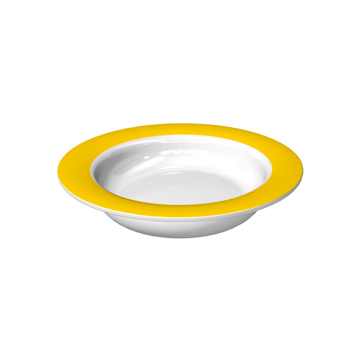 Ornamin Yellow Sloped Base Bowl (15.5cm Rim) - Each