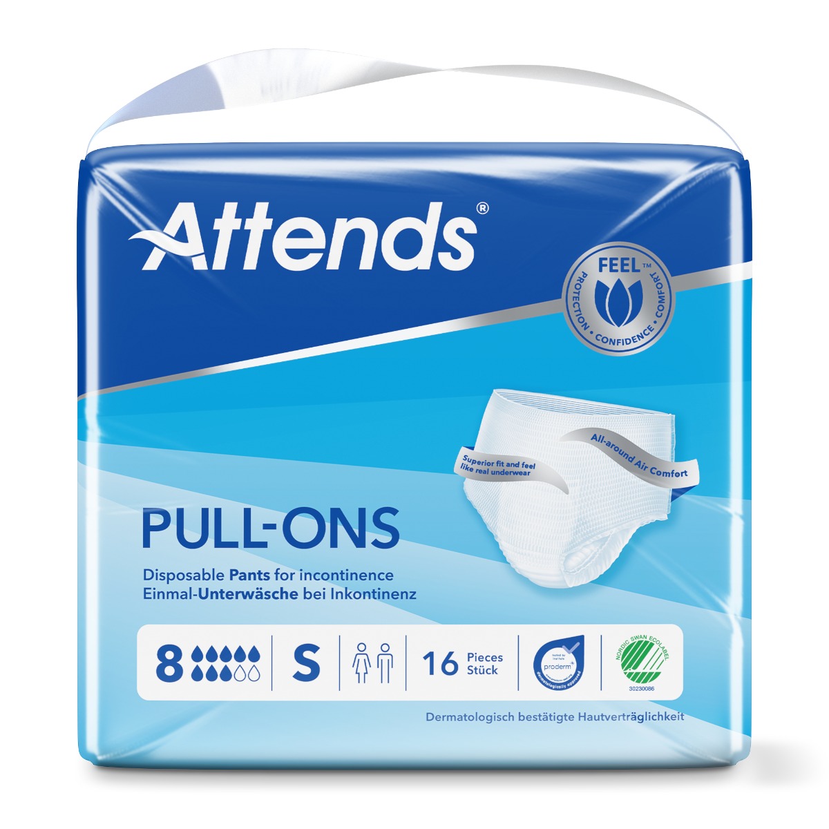 Attends Pull-Ons 8S - Pack of 16