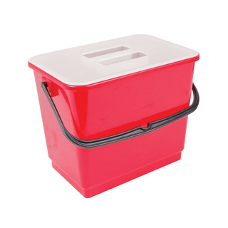 Replacement Bucket in Red 4 ltr for Rapid Response Trolley - EACH