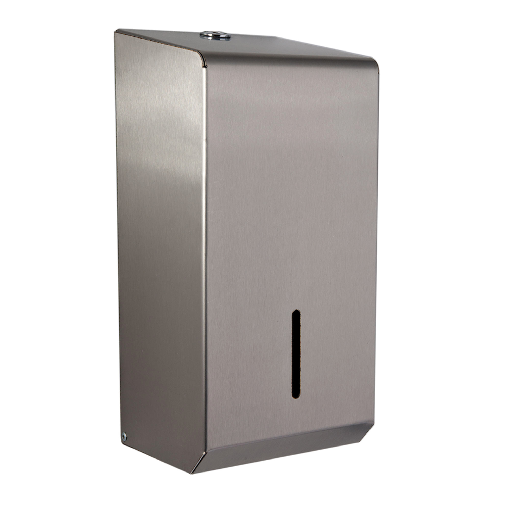 Brushed Stainless Steel Bulk Pack Toilet Tissue Dispenser