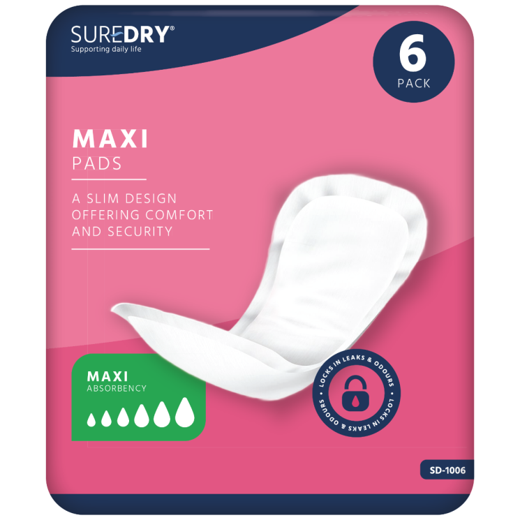 SureDry Maxi Ladies Light Pad - Pack 6