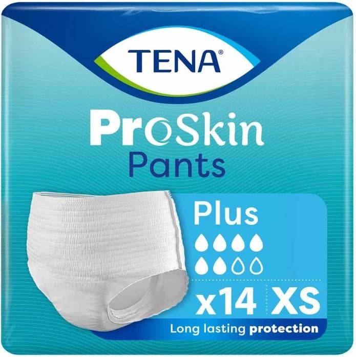 Tena Pants Plus - Extra Small  -  Pack 14