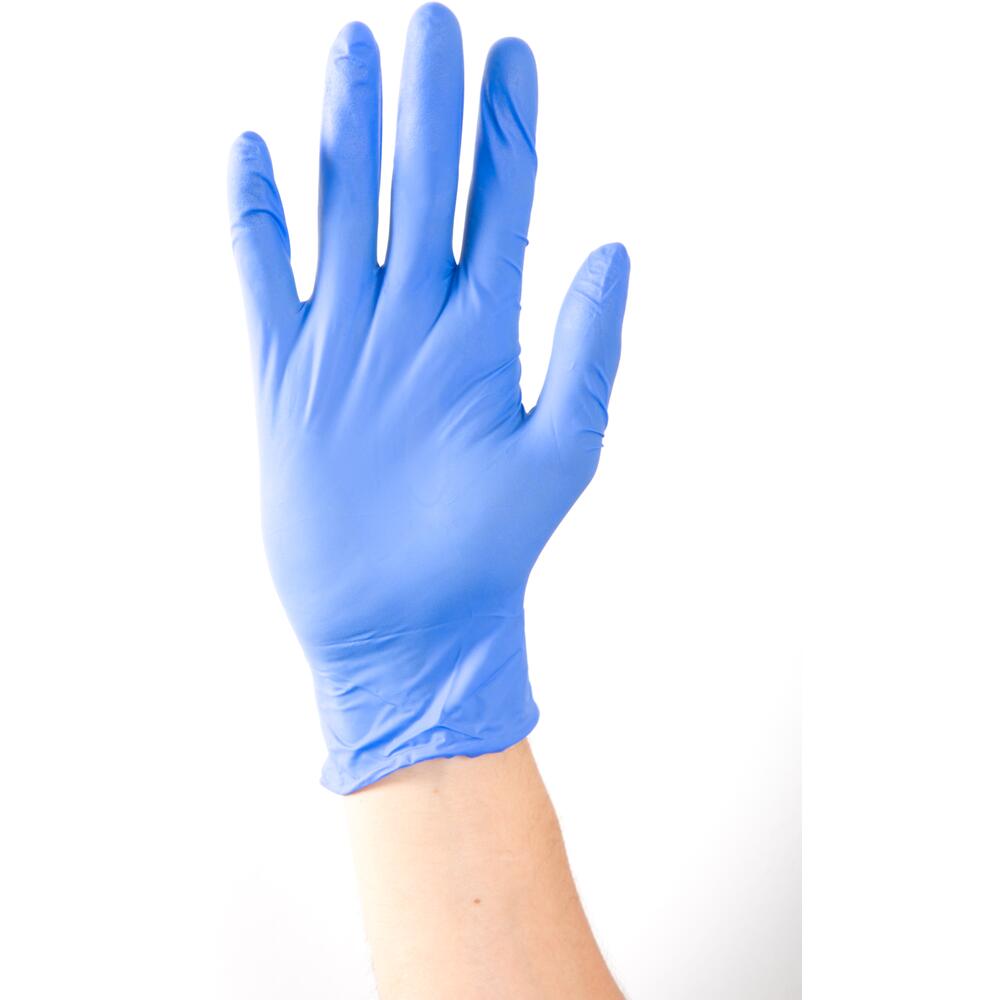 Gloves Nitrile Blue Powder Free Medium - Pack 100 - Case 10