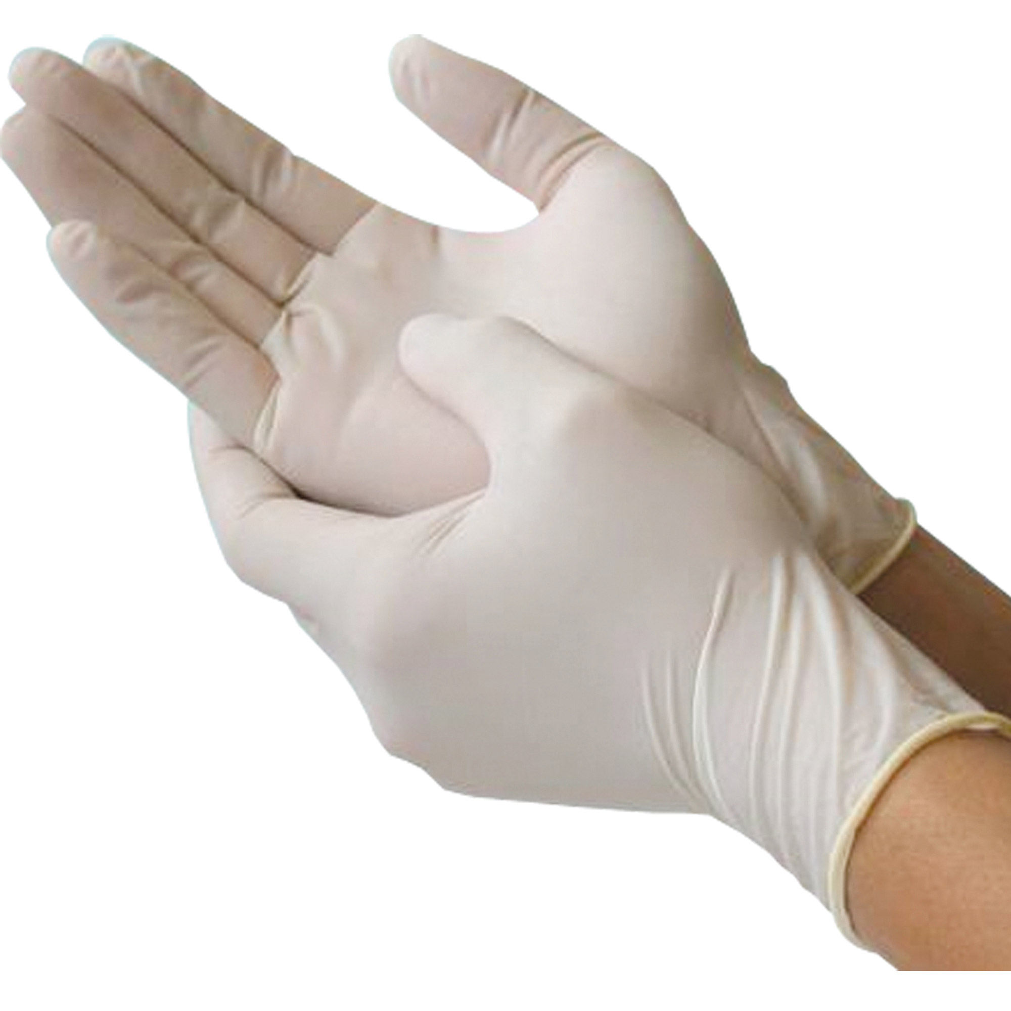 Gloves Nitrile Powder Free White Large - Pack 100 - Case 10