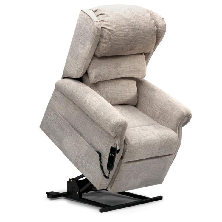 Rimini (Herringbone Mist SR12720) - Waterfall Back - Dual Motor Rising Recliner - Each