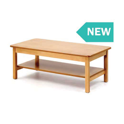 LOW COFFEE TABLE STANDARD TOP WITH SHELF 920MM X 600MM - EACH