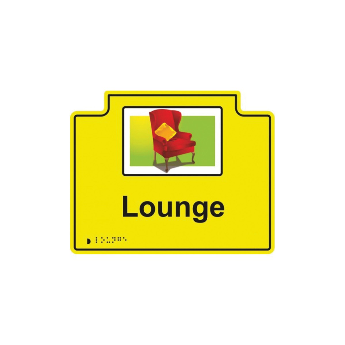 Lounge Door Sign Red - Each