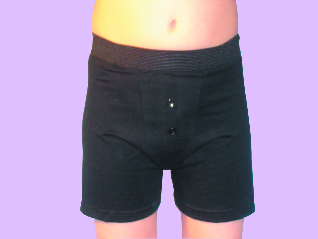 Mens Padded Boxer Short 250Ml Black Medium - Each