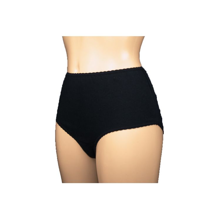 Ladies Cotton Comfy 100Ml Black Extra Extra Large - Each