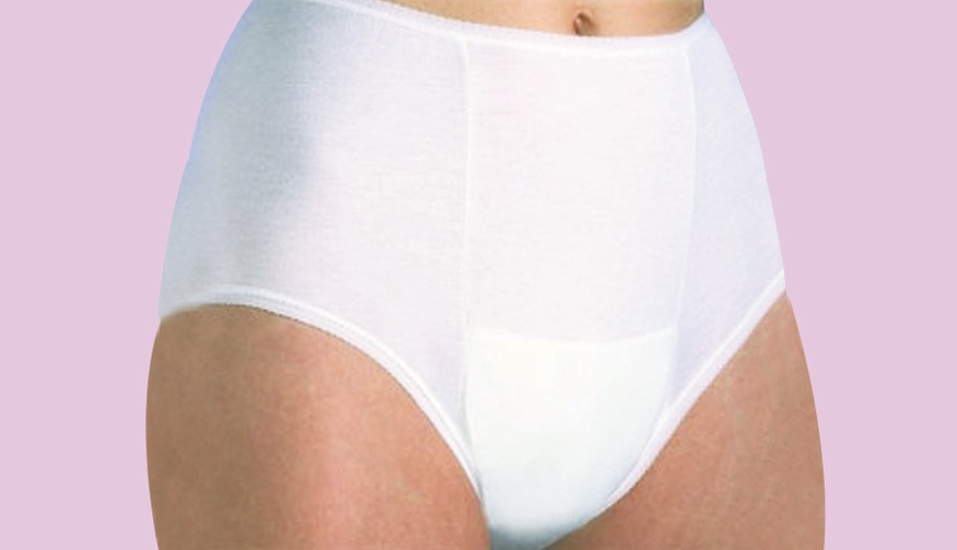 Ladies Pouch Pants White Medium - Each