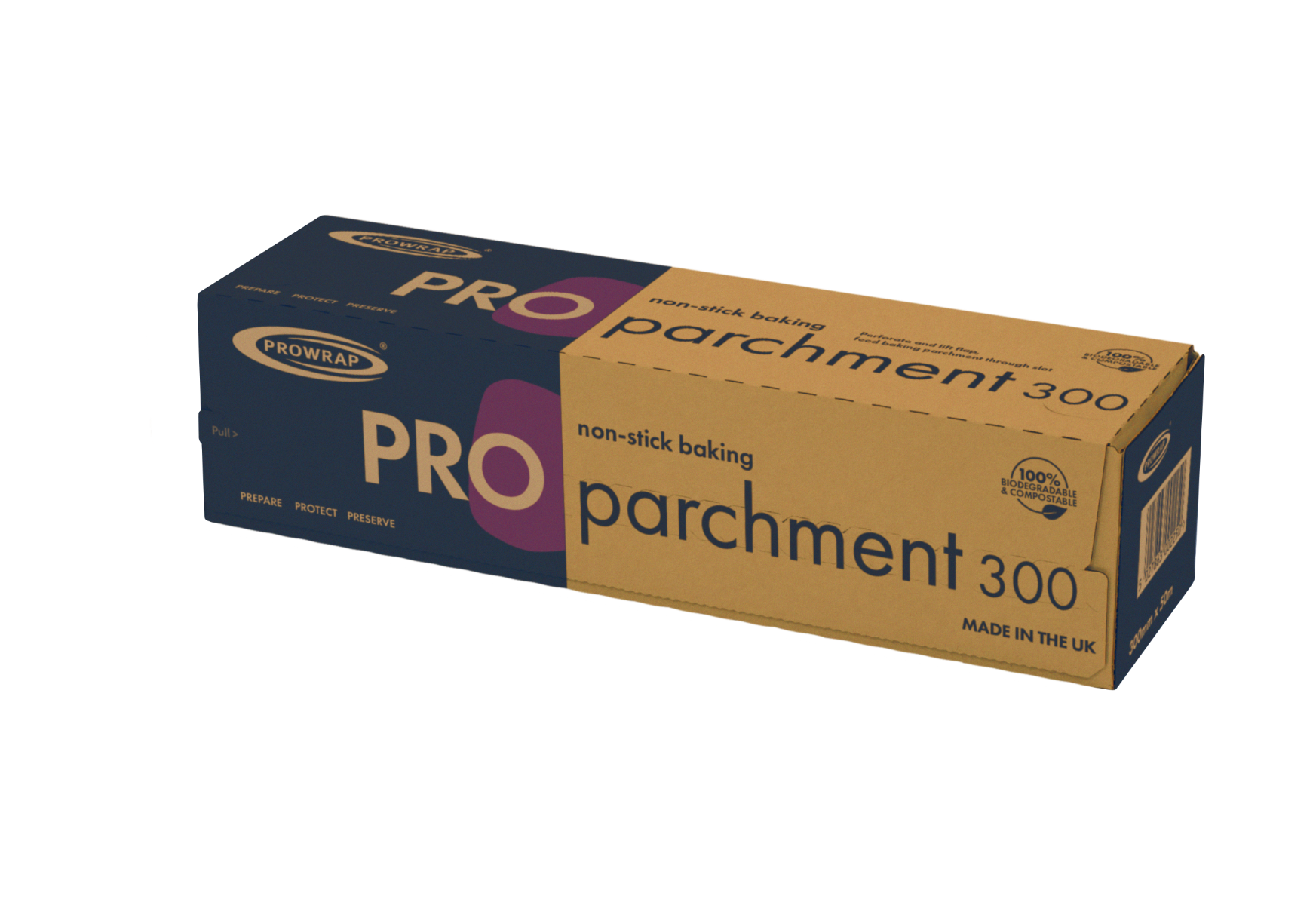 Baking Parchment in Disposable Cutter Box 30cm Widex50m